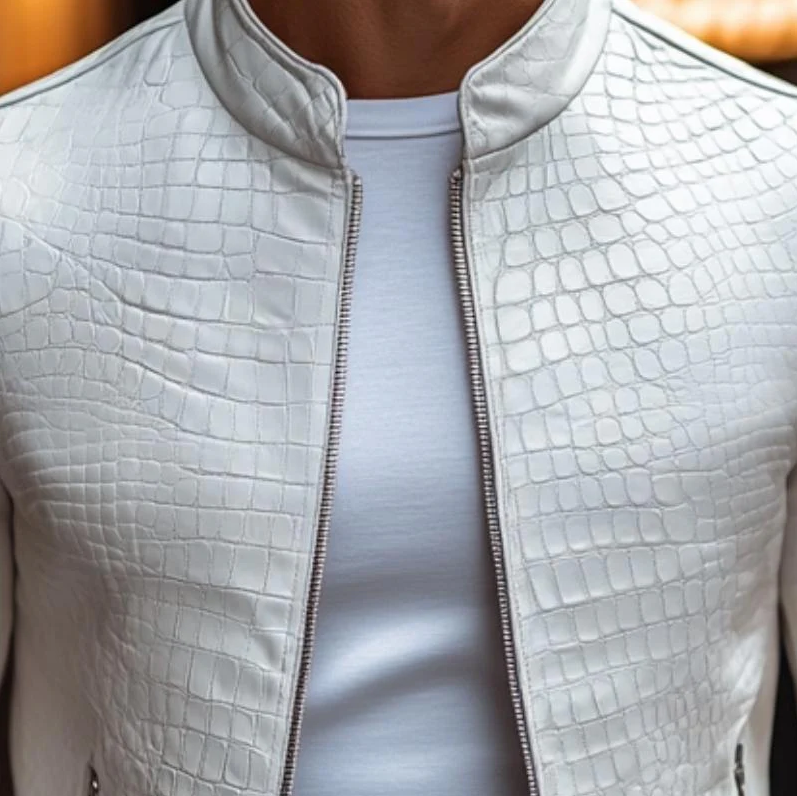 Drune | Luxuriöse Kroko jacke