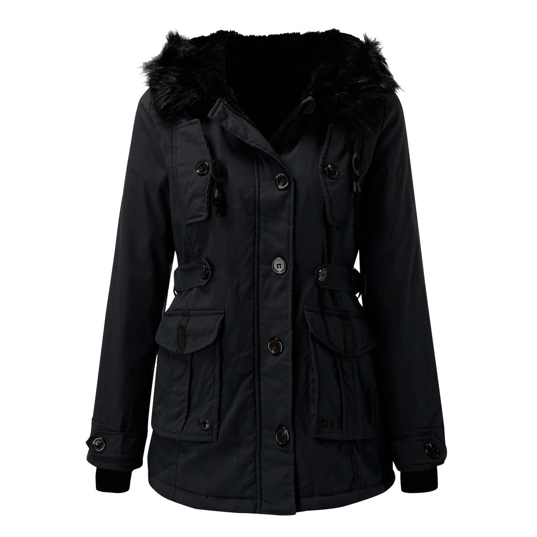Drune | Damen Winter Parka - Mit Kapuze & Taillezugband