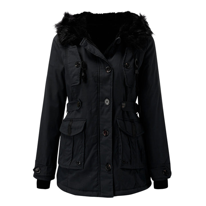 Drune | Damen Winter Parka - Mit Kapuze & Taillezugband