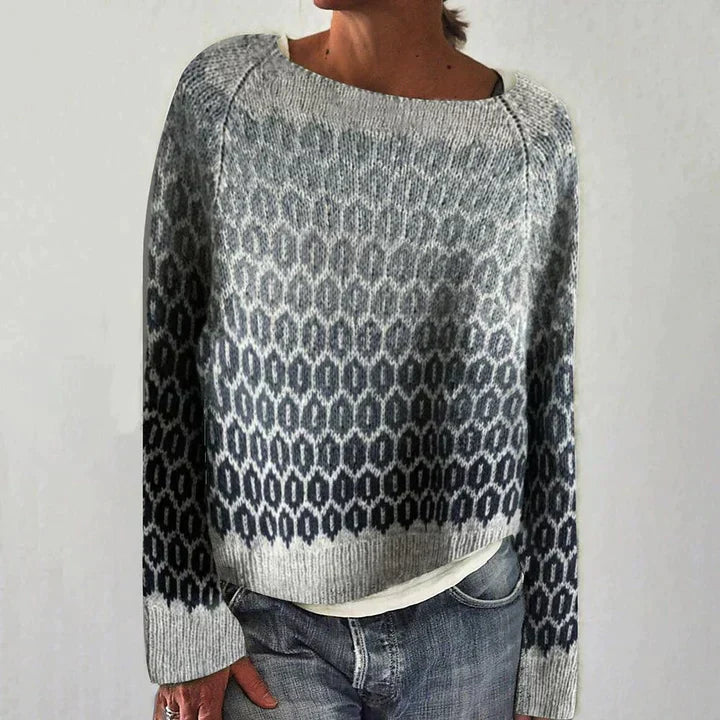 Drune | Grauer lässiger Pullover für den Herbst