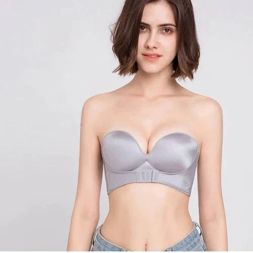 Drune | Trägerloser Bh - Damen - Komfort Bh mit Push-Up Effekt und Perfektem Sitz