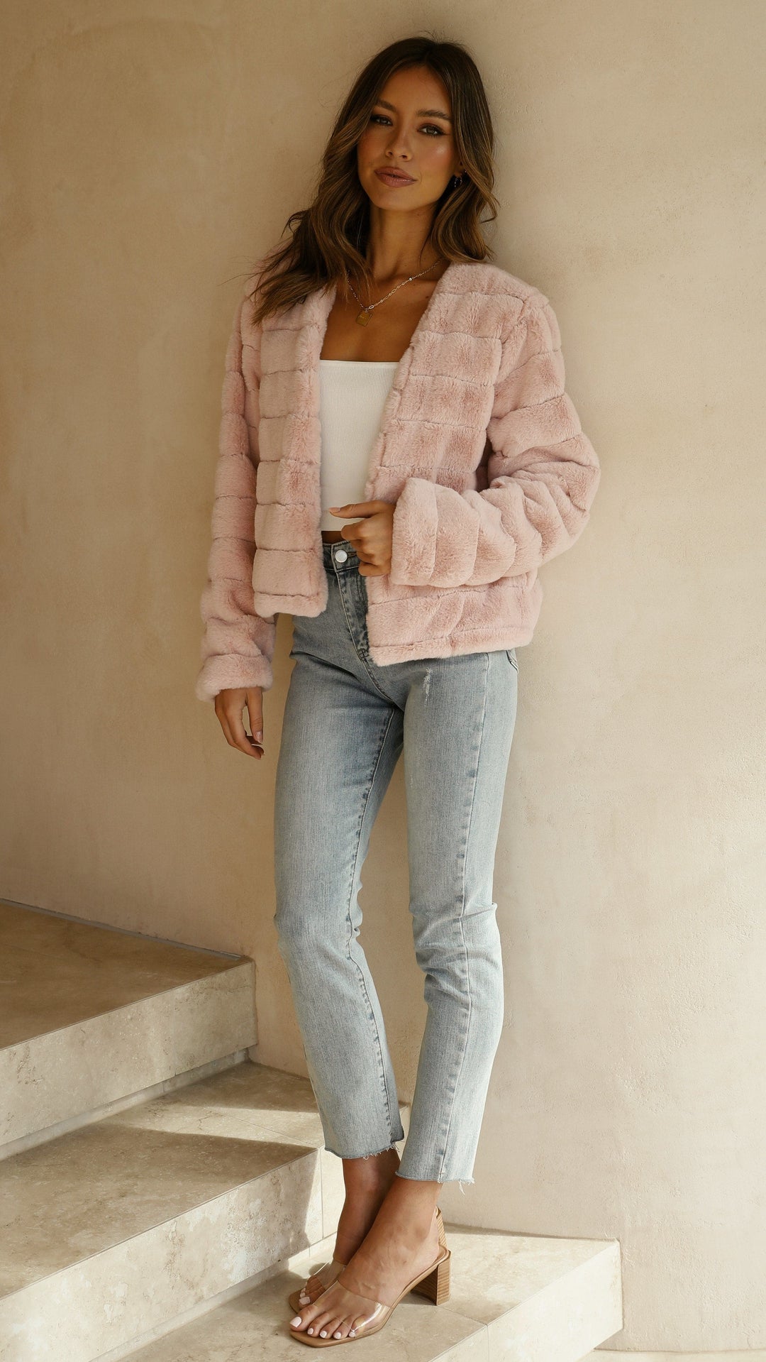 Drune | Short Jacket - Strukturierte Passform - Gep quiltetes Design - Offene Vorderseite