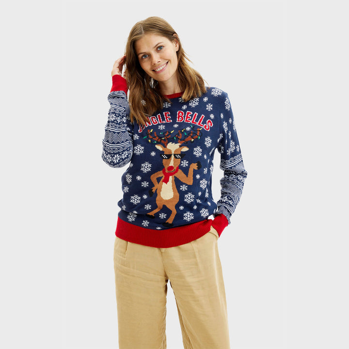 Drune | Jingle Bells Weihnachts-Pullover - Damen