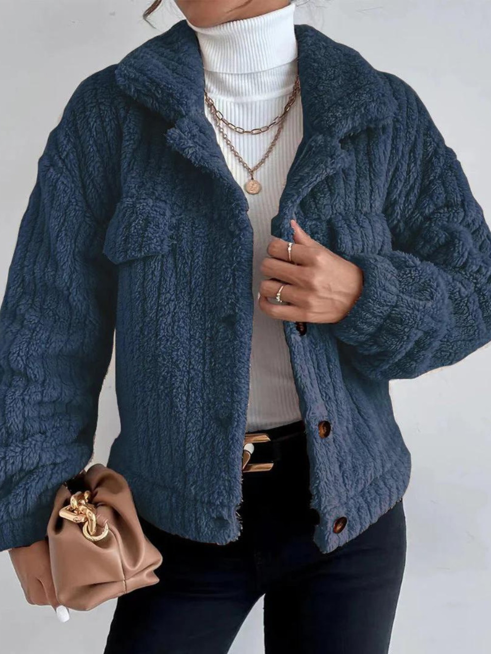 Drune | Dicke Plüschjacke für Frauen