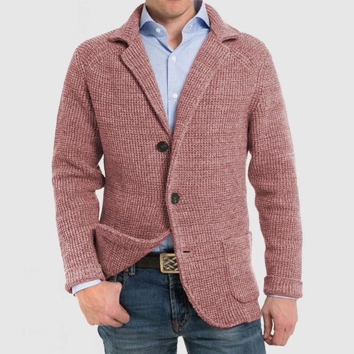 Drune | Herren Strickblazer mit zwei Knöpfen