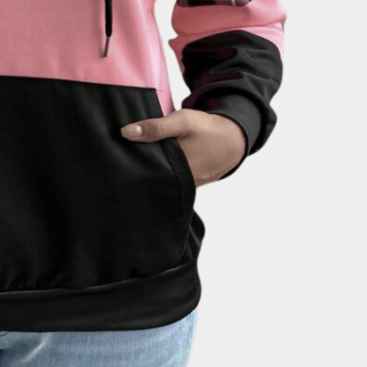 Drune | Moderne Farbblock-Hoodie für Frauen Perfekt für den Herbst