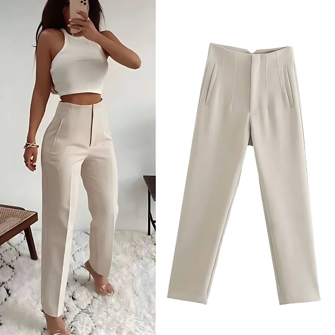 Drune | Taillierte Damen Hose Traf Fashion