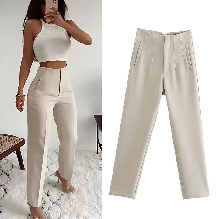 Drune | Taillierte Damen Hose Traf Fashion