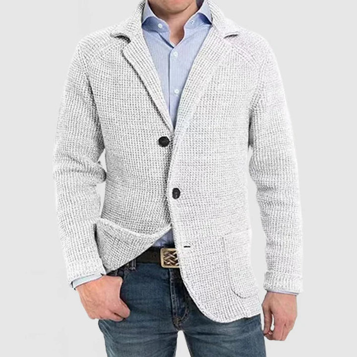 Drune | Herren Strickblazer mit zwei Knöpfen