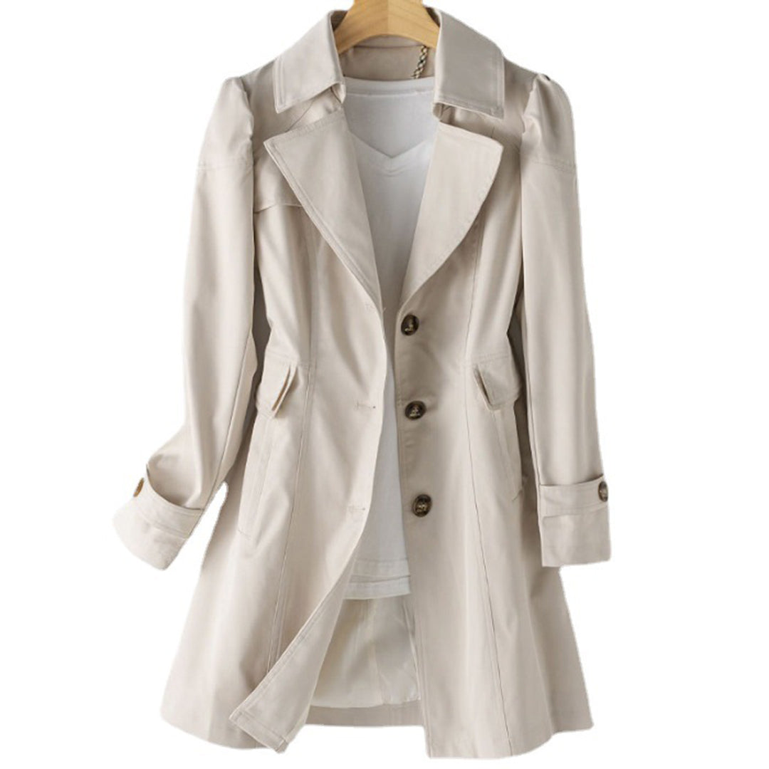 Drune | Langer Trenchcoat Regenjacke für Damen