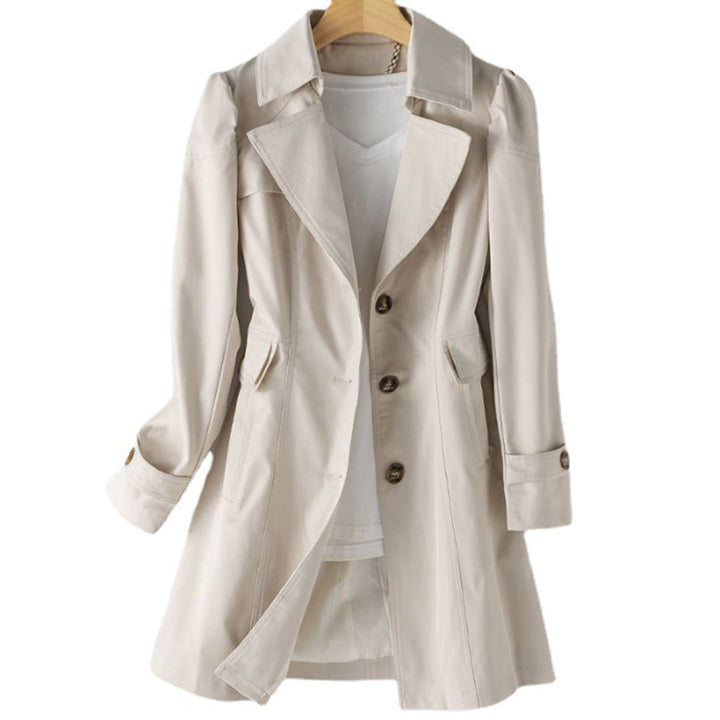 Drune | Langer Trenchcoat Regenjacke für Damen