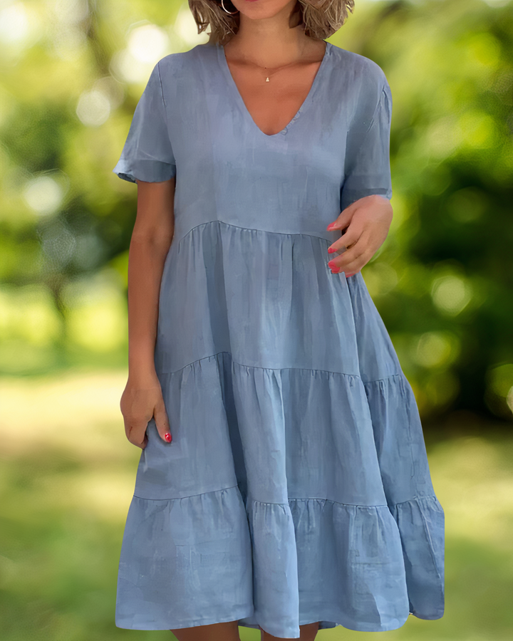 Drune | Baumwoll-Leinen Kleid