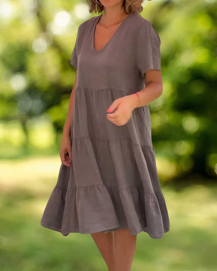 Drune | Baumwoll-Leinen Kleid