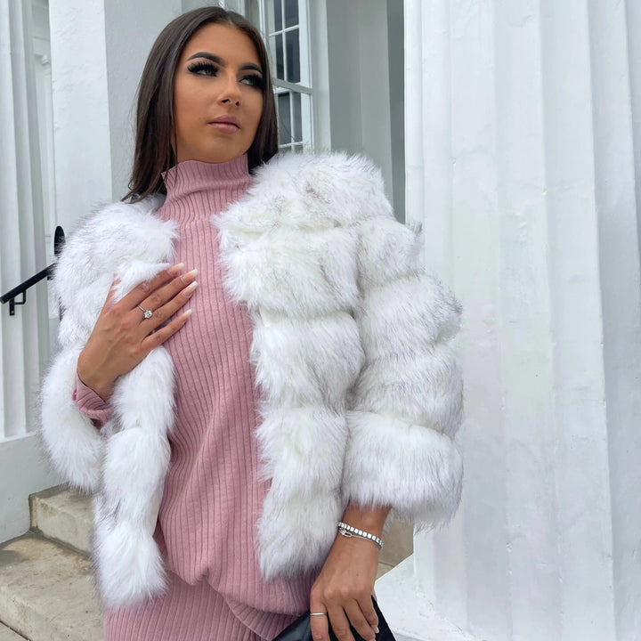 Drune | Damen Hochwertiger Imitasionspelz Winterjacke mit Luxuriösem Design und Bequemem Schnitt
