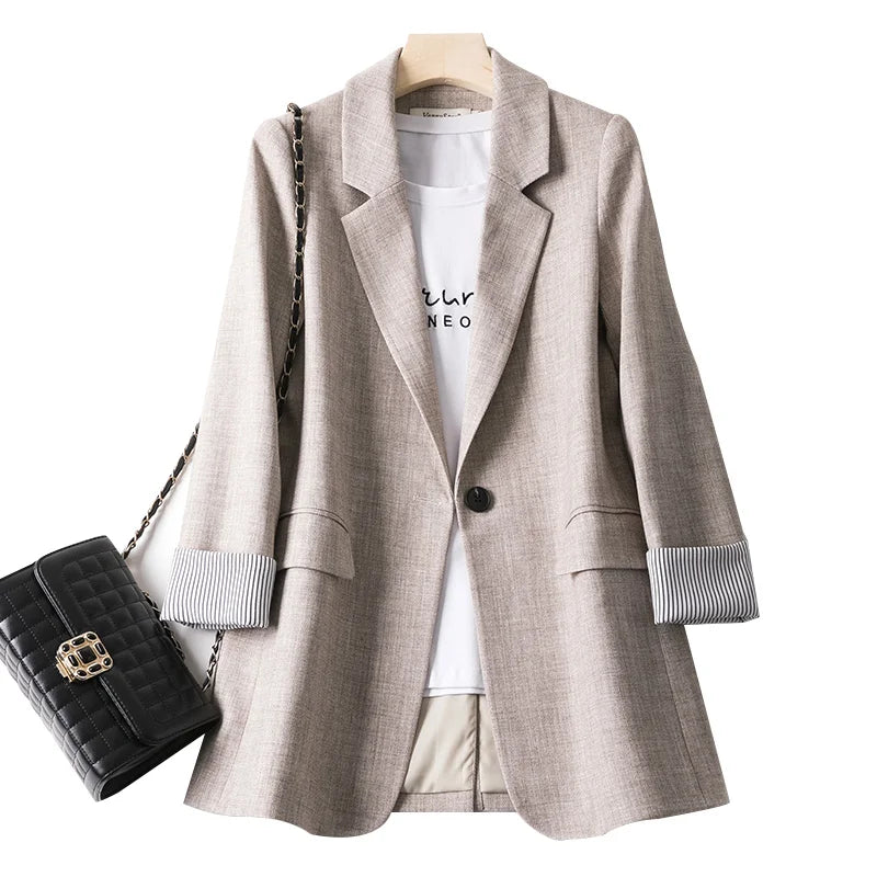Drune | lässiger Blazer mit langen Ärmeln