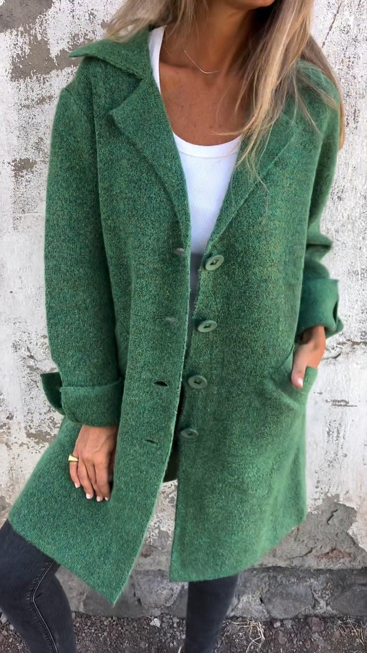 Drune | Kleid Knopfleiste Gestrickt Strickjacke Damenbekleidung