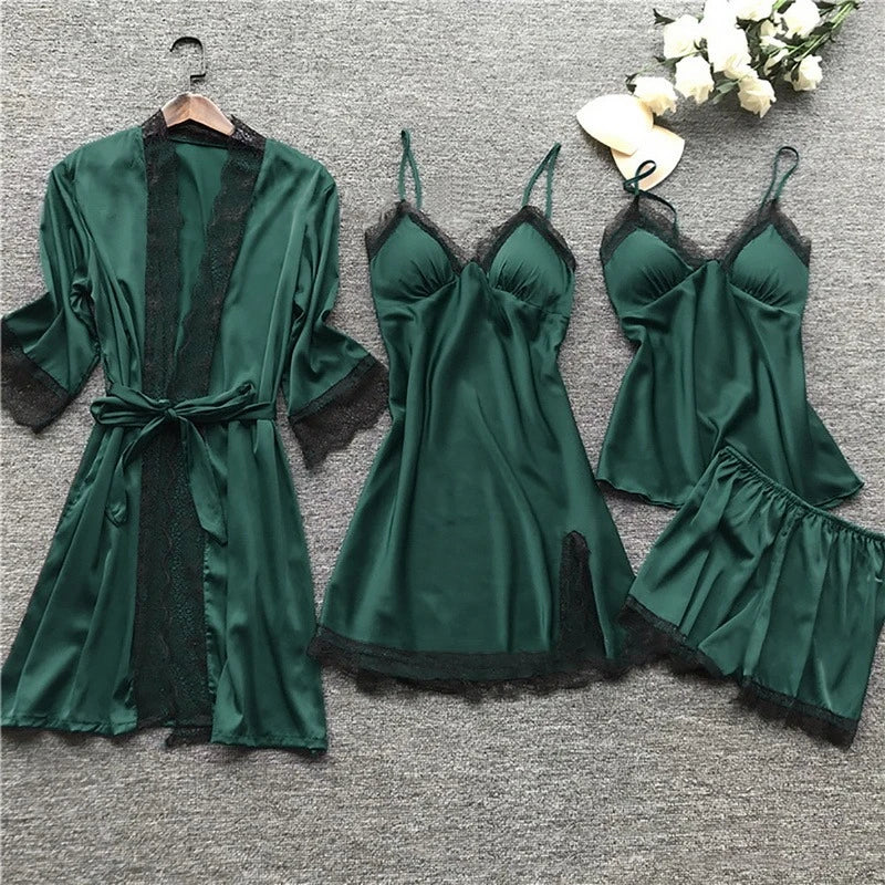 Drune | Satin Pyjama Satz