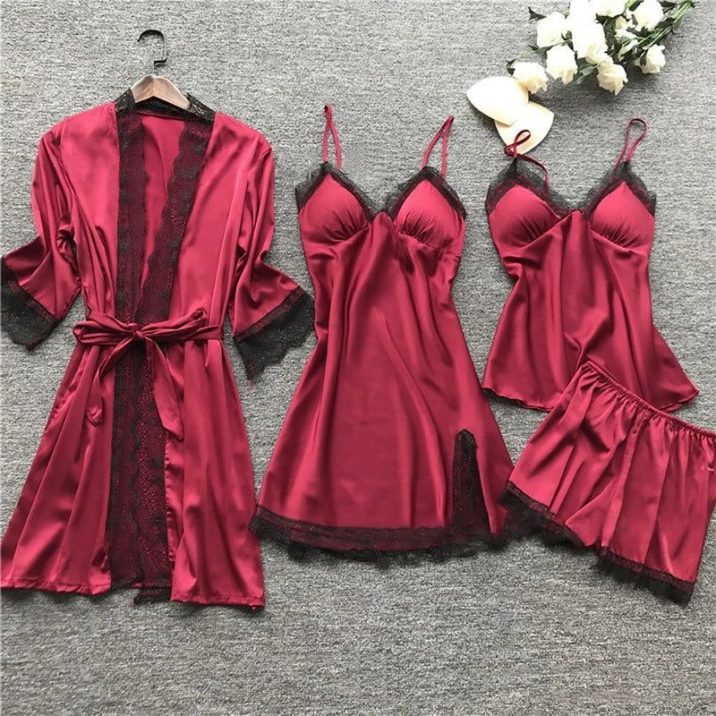 Drune | Satin Pyjama Satz