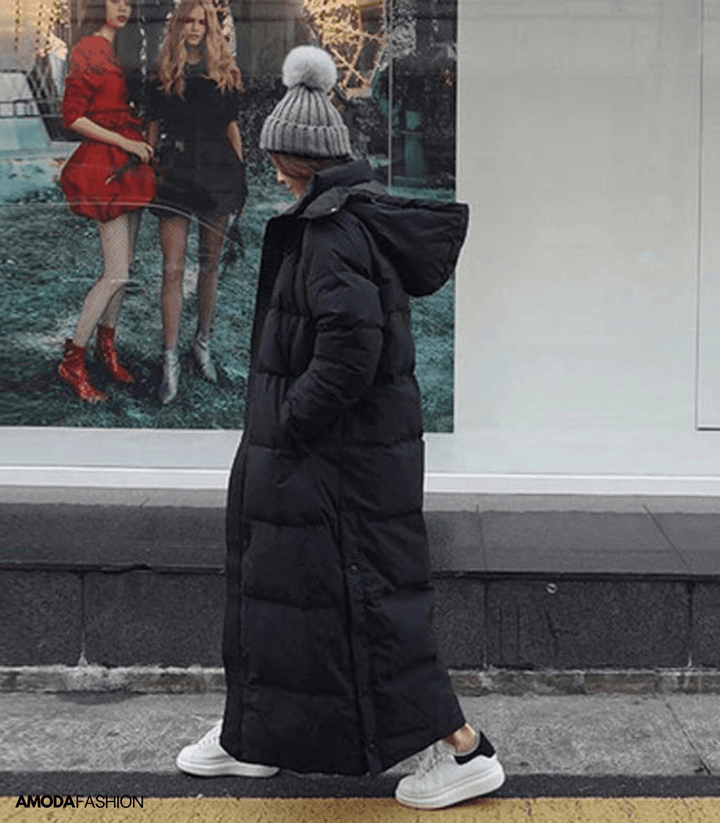 Drune | Pufferjacke Kapuze Übergröße Damen Pufferjacke Damen Winterjacke