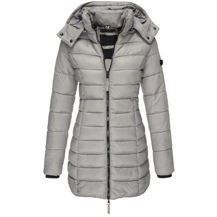 Drune | Pufferjacke Kapuze Zip up Daunenjacke Winterjacken und Jacken für Damen