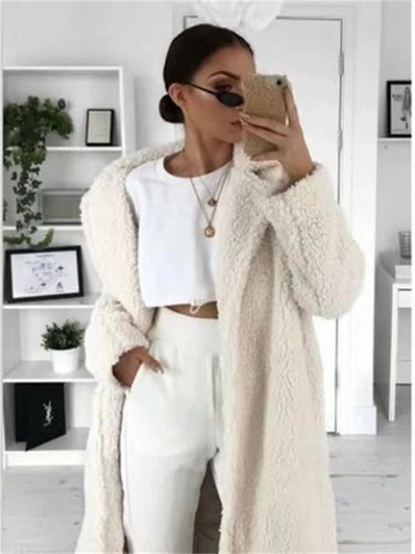 Drune | Teddy Mantel Frauen Teddy Fleece Winterjacke