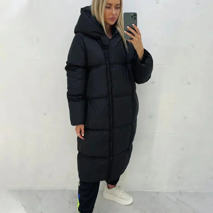 Drune | Pufferjacke Warme Winterjacke mit Kapuze für Damen