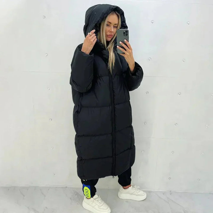 Drune | Pufferjacke Warme Winterjacke mit Kapuze für Damen