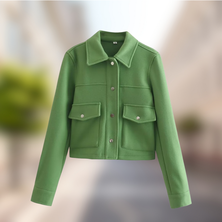 Drune | Lässige Damenjacke Im Woll Look Für Den Herbst