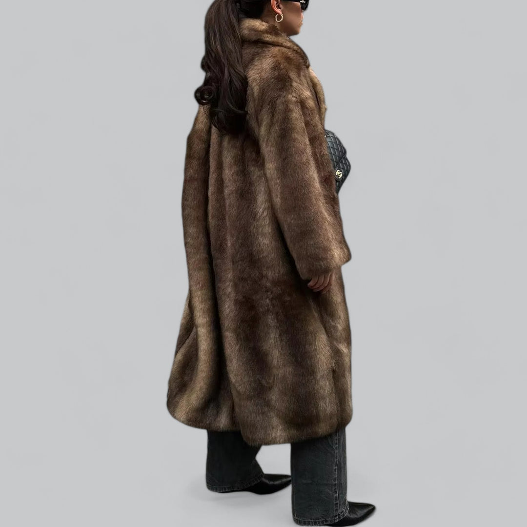 Drune | Damen Lange Winterjacke Aus Faux Fur