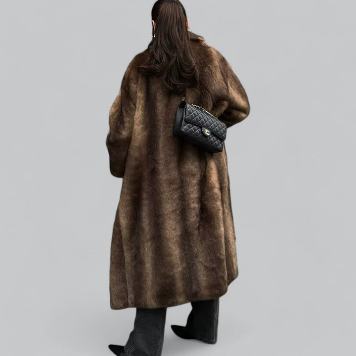 Drune | Damen Lange Winterjacke Aus Faux Fur
