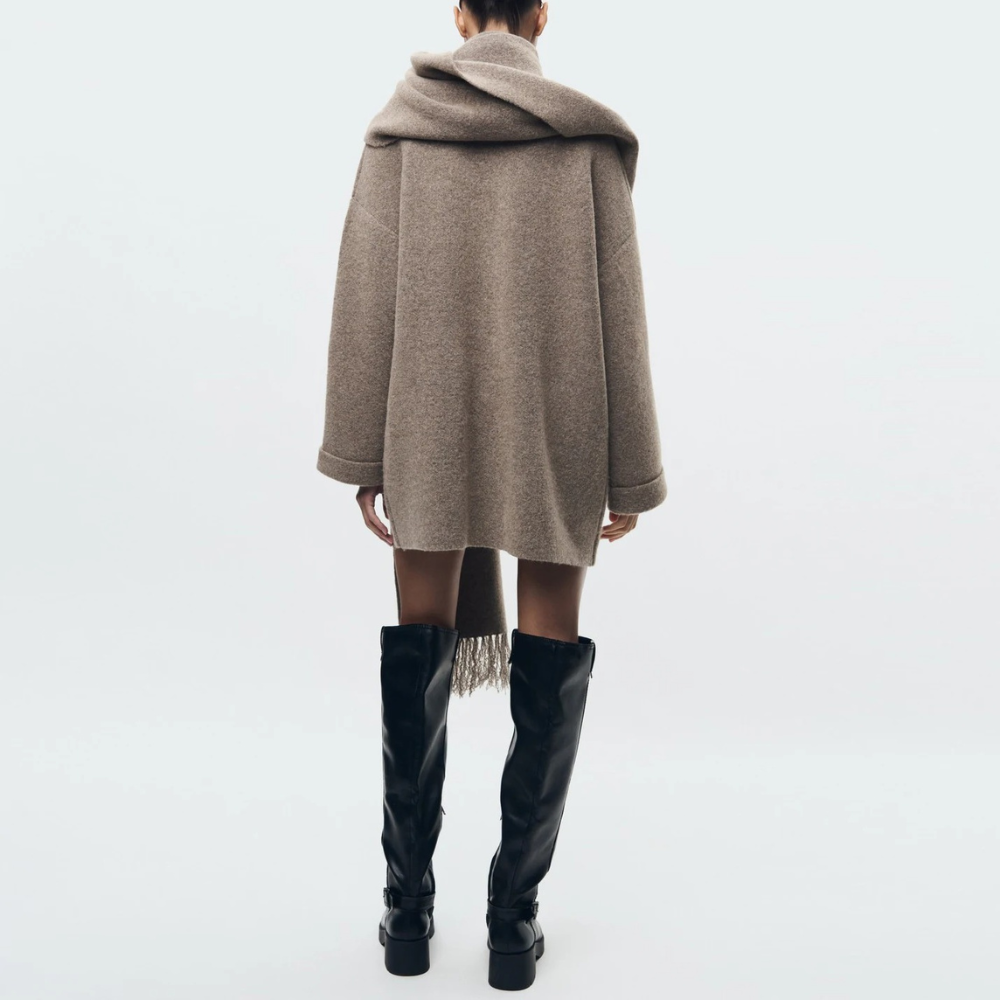 Drune | Für Damen mit Knopfverschluss und Schal
