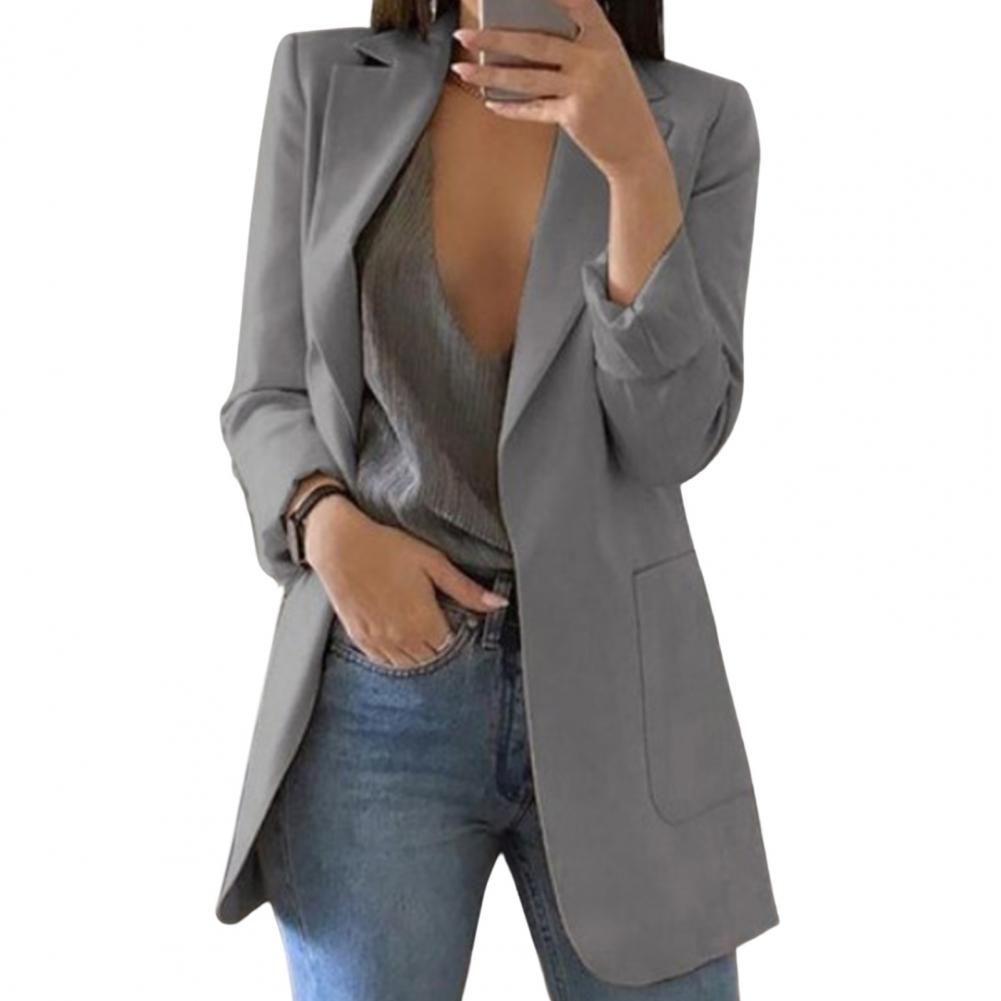 Drune | Damen Langarm Offene Strickjacke - Legere Passform