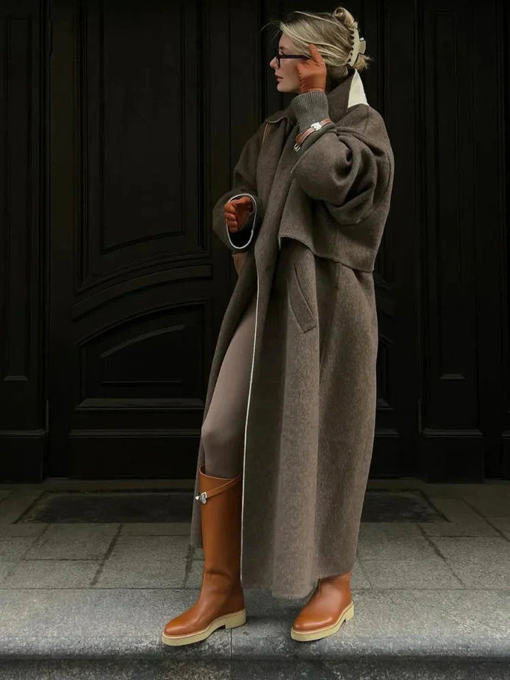 Drune | Wollmantel Übergroß Woll-Trenchcoat