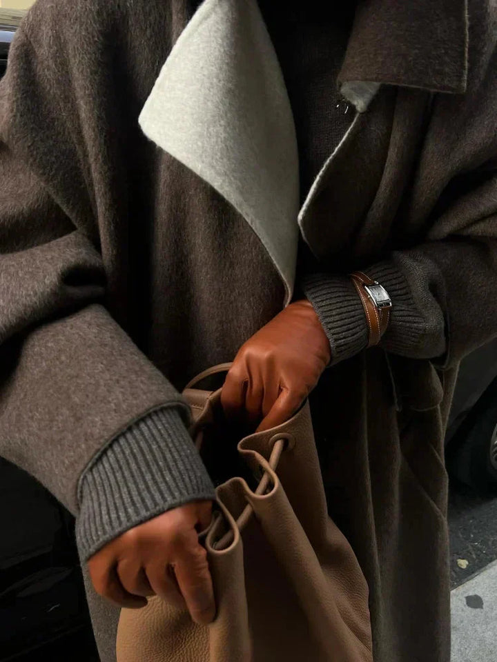 Drune | Wollmantel Übergroß Woll-Trenchcoat