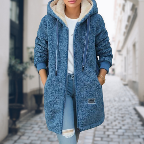 Drune | Elegante und bequeme lange Fleecejacke