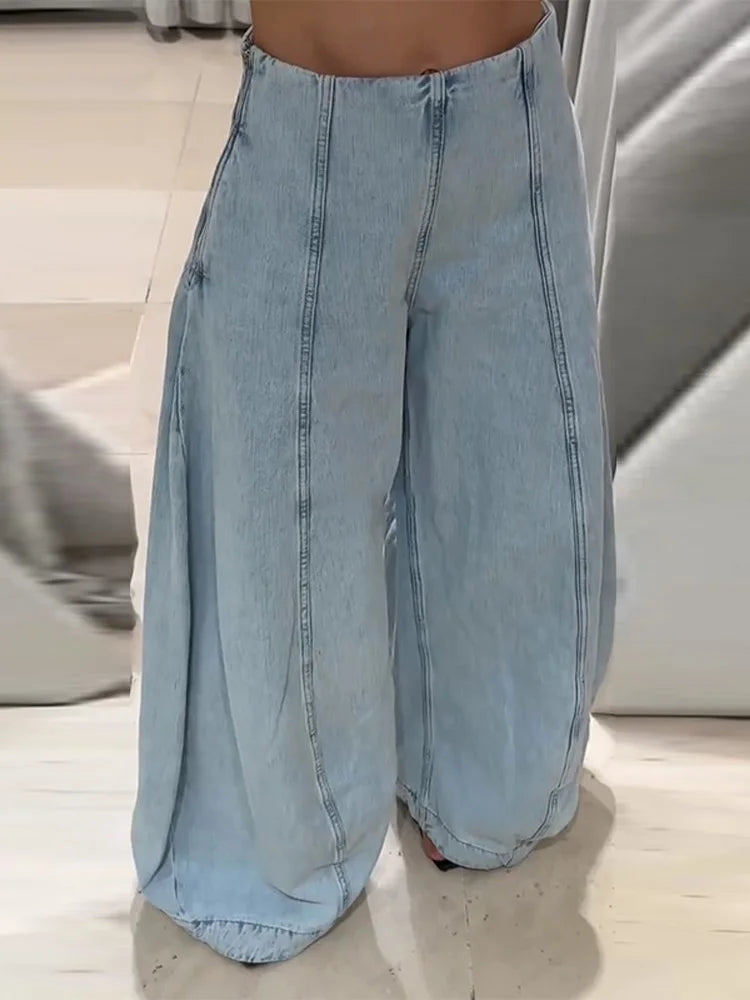Drune | Lässige Damenjeans mit hohem Bund
