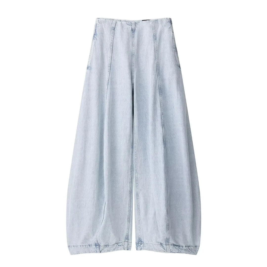 Drune | Lässige Damenjeans mit hohem Bund
