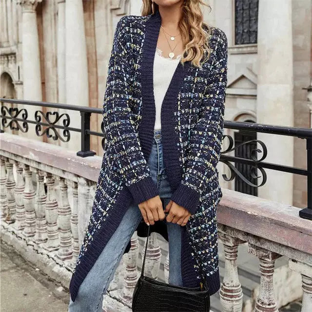 Drune | Bunter Warmer Strickjacke