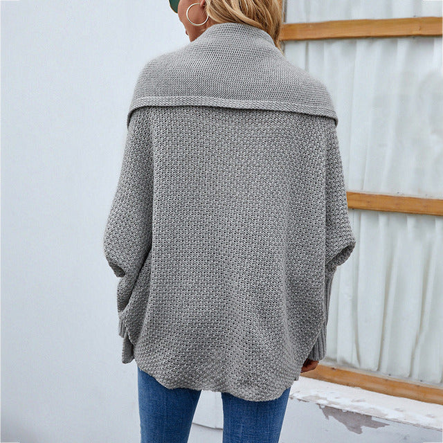 Drune | Einfarbige Elegante Strickjacke für Alltag