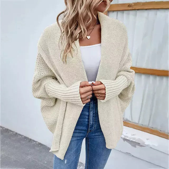Drune | Einfarbige Elegante Strickjacke für Alltag