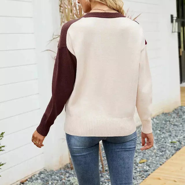 Drune | Gestreifter Strickpullover mit Breiten Linien