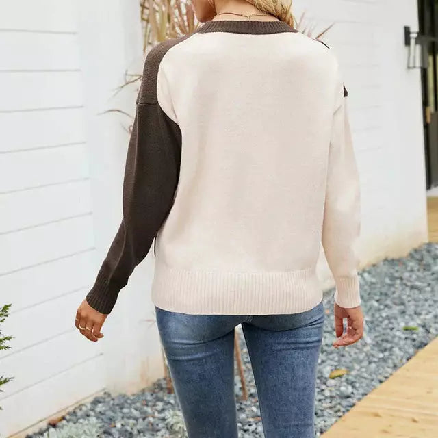Drune | Gestreifter Strickpullover mit Breiten Linien