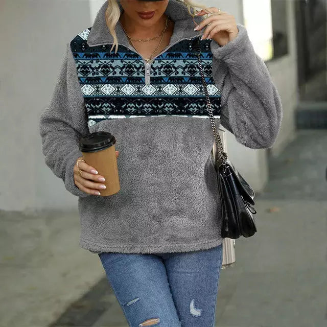Drune | Pullover mit Geometrischem Print