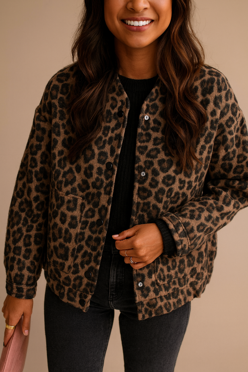 Drune | Damenjacke mit Leopardenmuster
