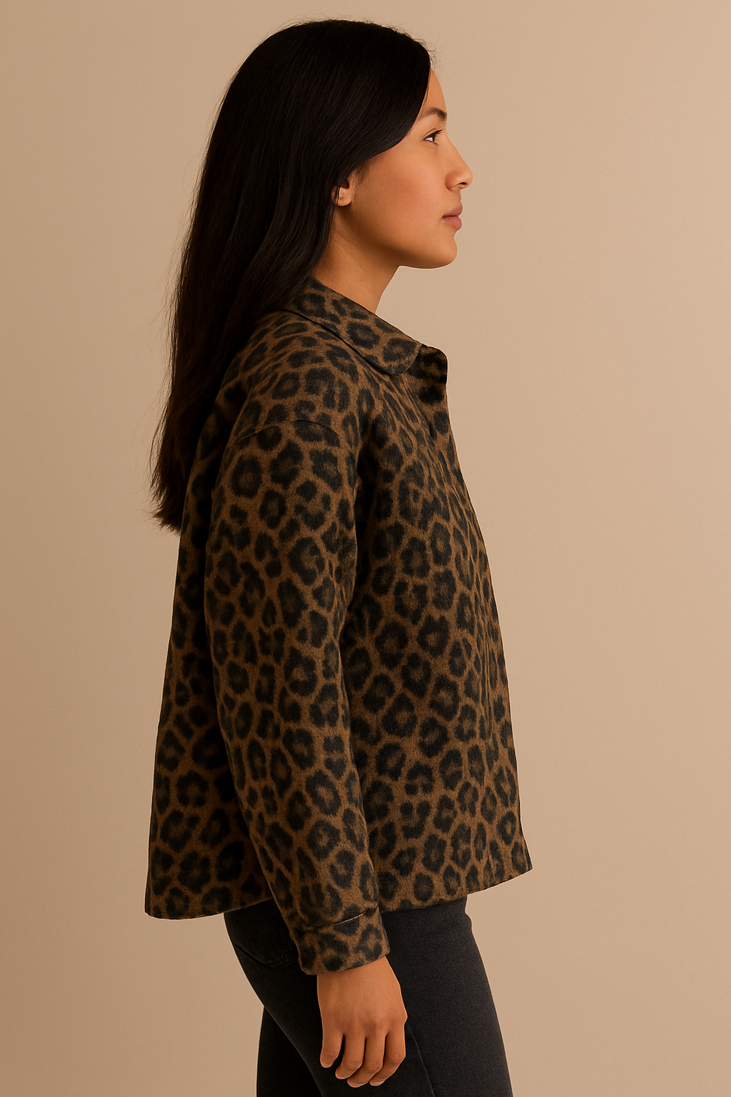 Drune | Damenjacke mit Leopardenmuster
