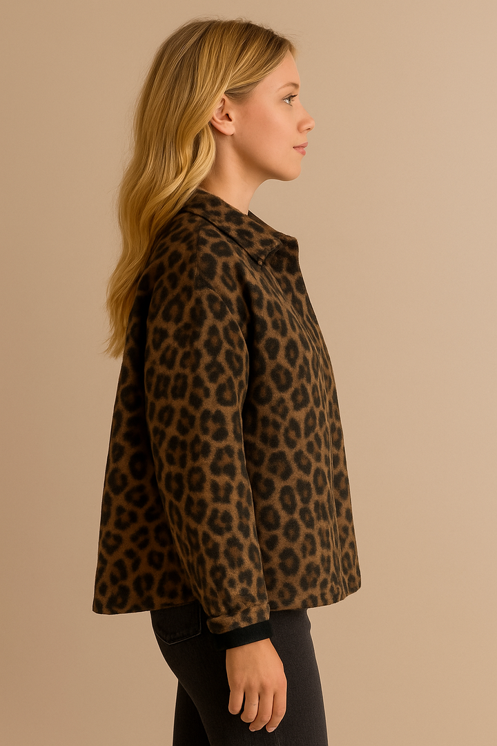 Drune | Damenjacke mit Leopardenmuster