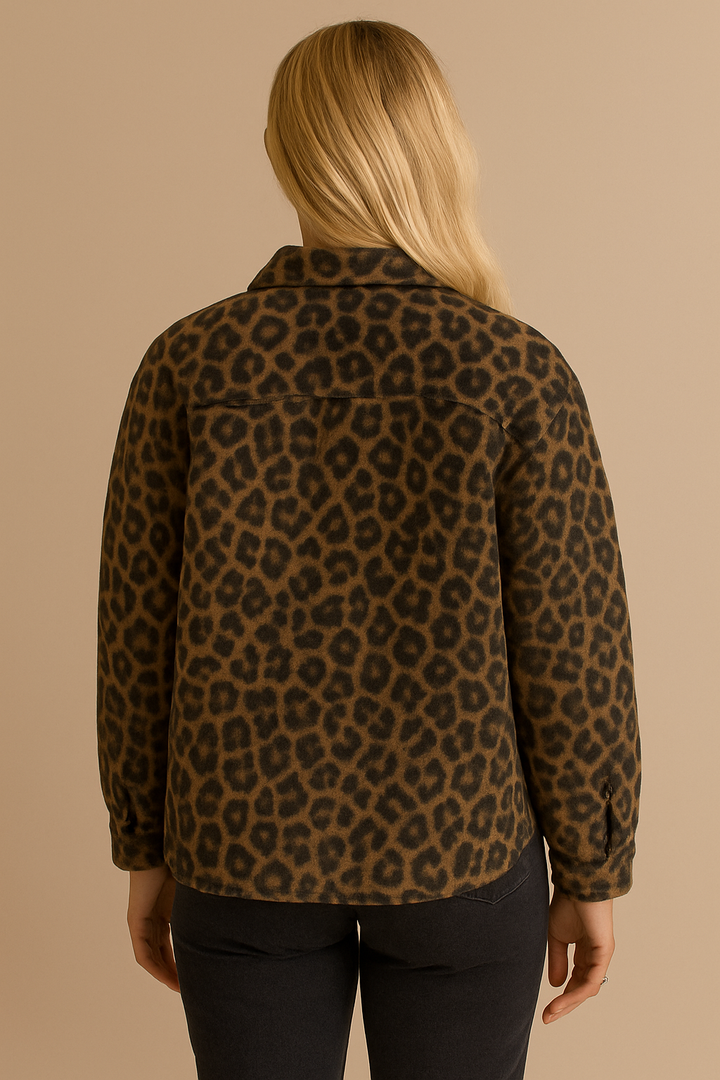 Drune | Damenjacke mit Leopardenmuster