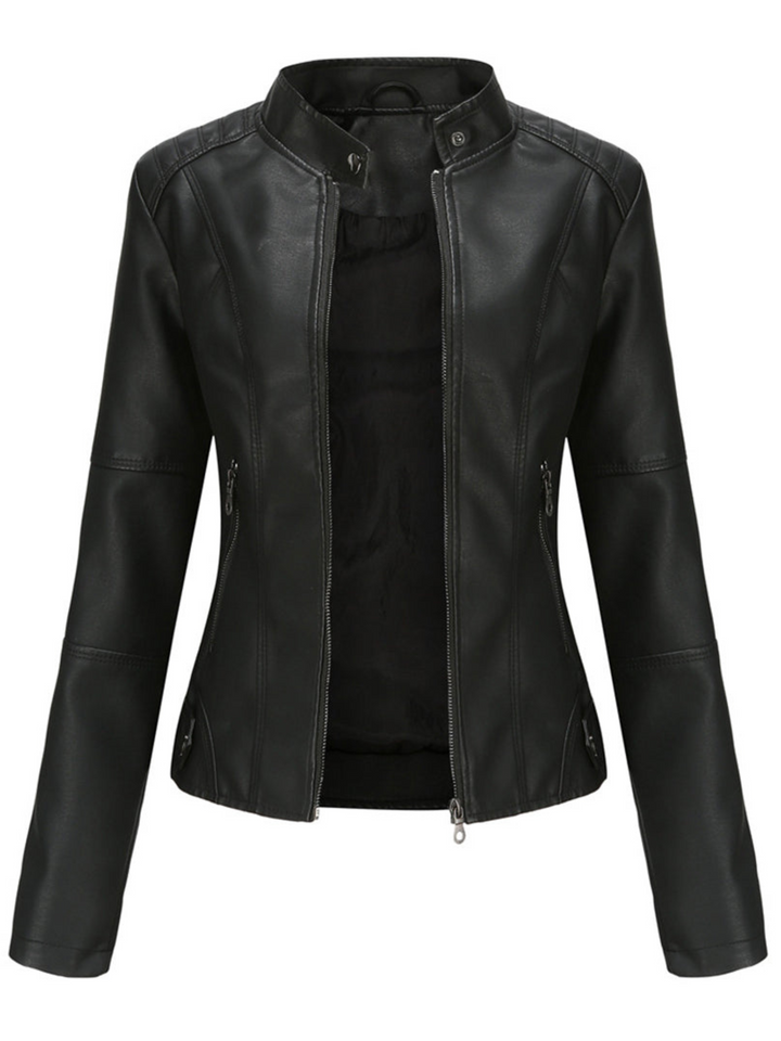 Drune | Lederjacke Damen - Cool-Weather Schichten