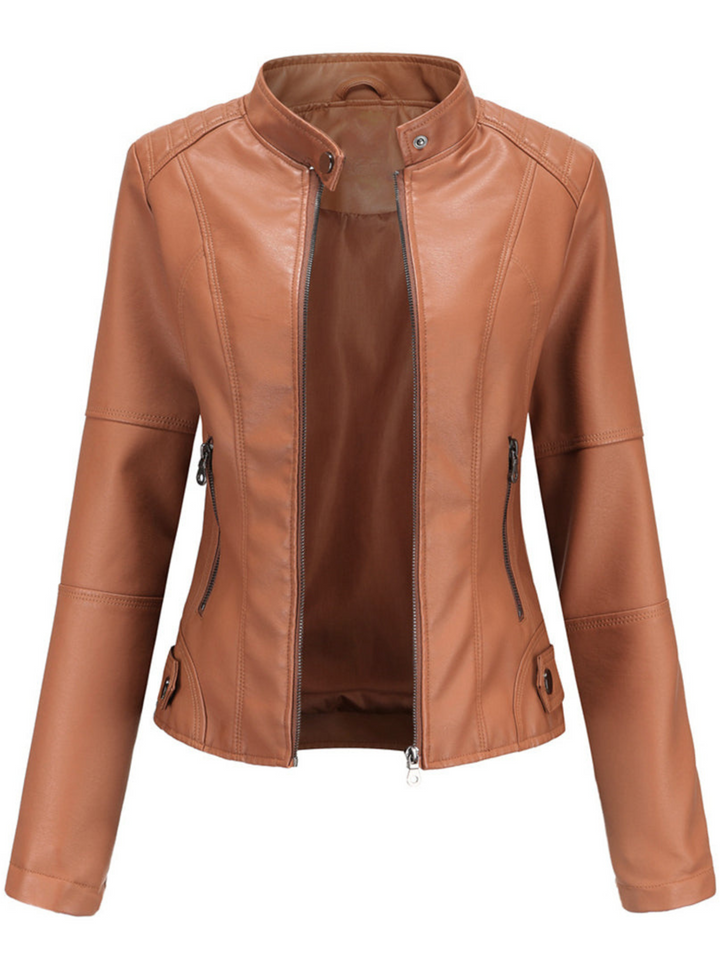 Drune | Lederjacke Damen - Cool-Weather Schichten