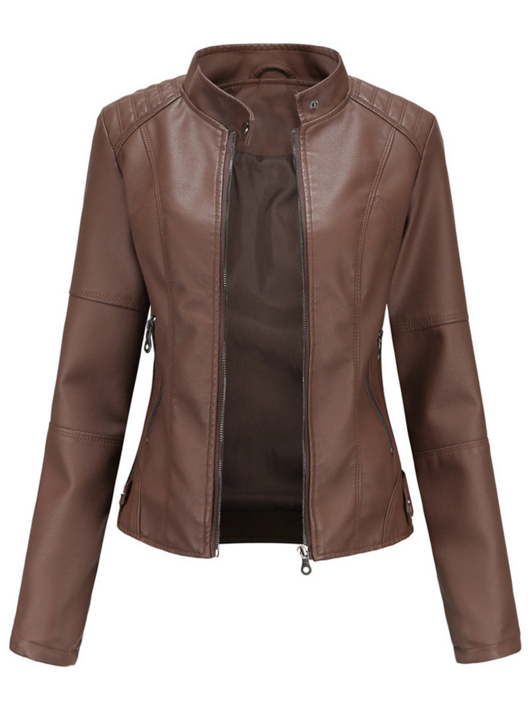 Drune | Lederjacke Damen - Cool-Weather Schichten